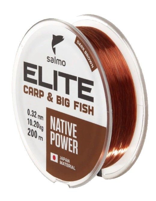 Леска монофильная Salmo Elite Carp & Big Fish 200 м 0,32 мм    4120-032 — характеристики,
	                                    особенности конструкции