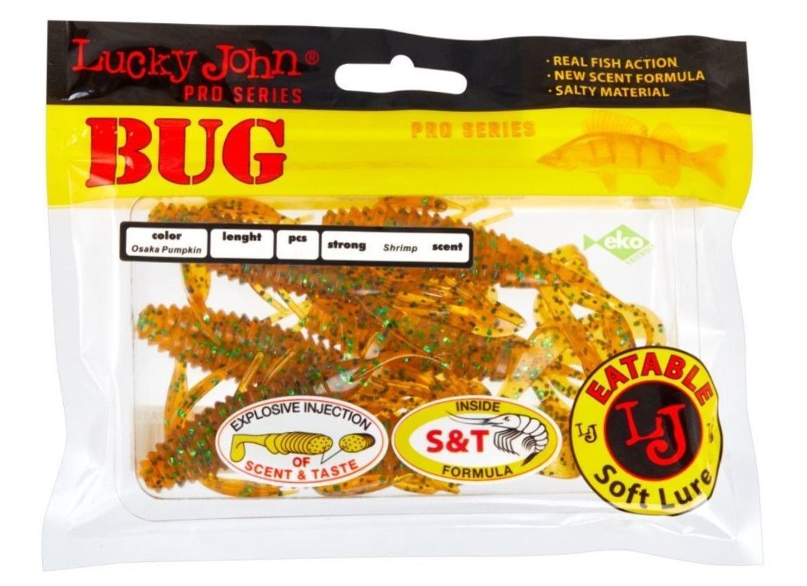 Силиконовая приманка Lucky John Bug 4.5in 114 мм 4 шт PA19   140171-PA19 — крупный план
	                                    2
