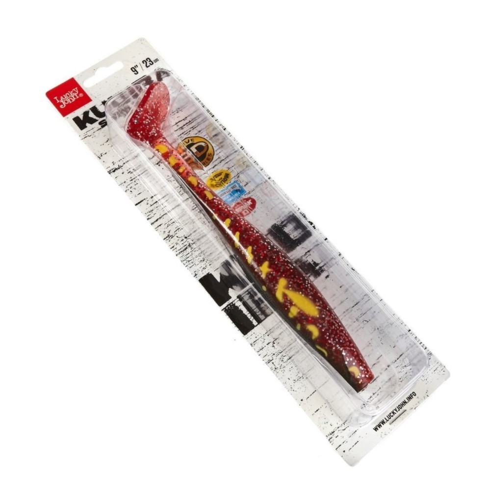 Силиконовая приманка Lucky John Kubira Swim Shad 9.0in 230 мм 1 шт PG25 3D BBS Series  140433-PG25 — крупный план
	                                    2