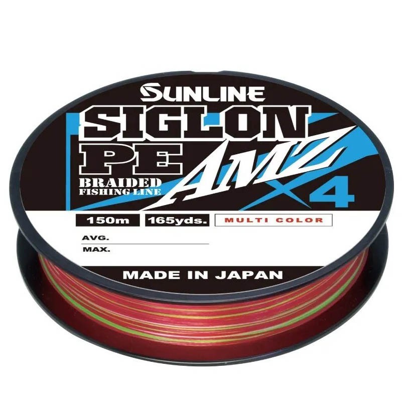 Плетеный шнур Sunline Siglon PE X4 AMZ 150 м  PE # 1,5 Multicolor 5C 0,209 мм — характеристики,
	                                    особенности конструкции