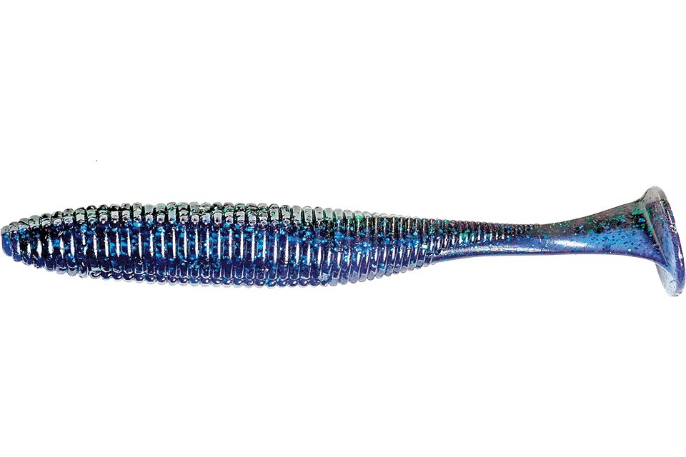 Силиконовая приманка Jackall Rhythm Wave 4.8 122 мм 5 шт June Bug Purple Belly — характеристики,
	                                    особенности конструкции