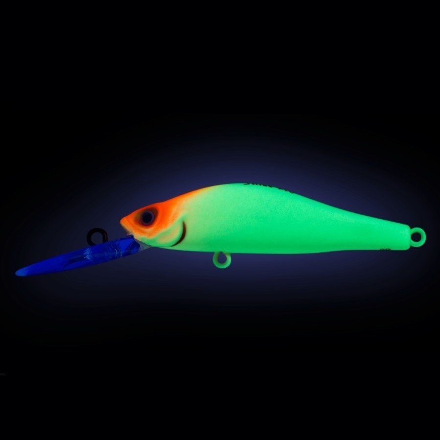 Воблер Strike Pro Archback Deep 80SP A116L Fluo Clown 10,8 гр   EG-125AL-SP#A116L — крупный план
	                                    1