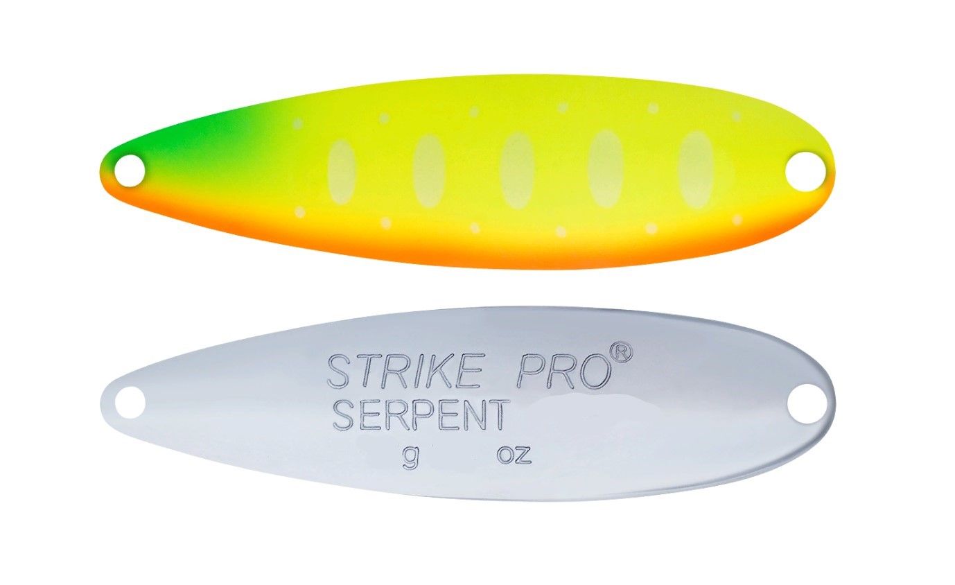 Колеблющаяся Блесна Strike Pro Serpent Single 65M 14 гр 65 мм A178S-CP   ST-010AS#A178S-CP — характеристики,  особенности конструкции