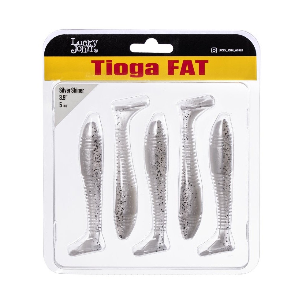 Силиконовая приманка Lucky John Tioga Fat 3.9in 100 мм 5 шт Z02 Pro Series  140146-Z02 — крупный план
	                                    2