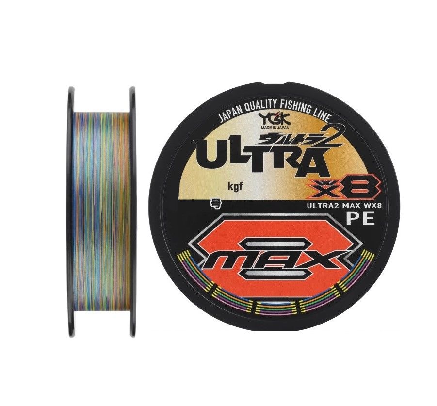 Плетеный шнур YGK X-Braid Ultra2 Max WX8 150 м  PE # 0,8 Multicolor 0,148 мм — характеристики,
	                                    особенности конструкции