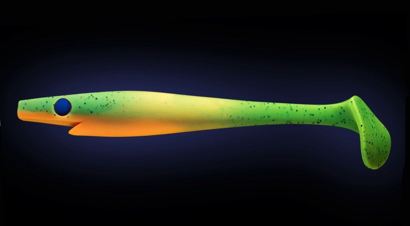 Силиконовая приманка Strike Pro Pig Shad 172A 230 мм 1 шт Tomato   SP-172A#114 — крупный план
	                                    1