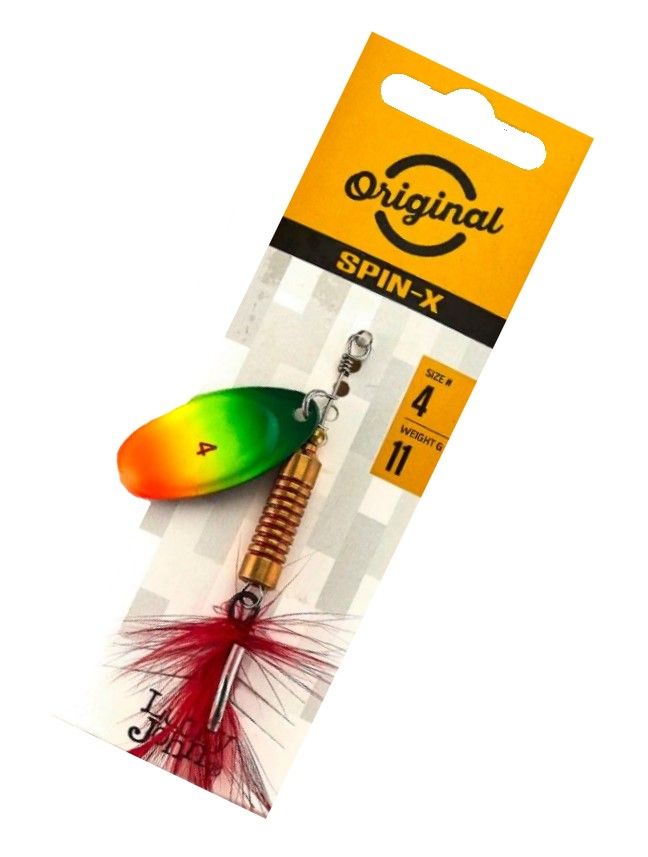 Вращающаяся Блесна Lucky John Spin-X Round №4 11 гр FT   LJSR04-FT — крупный план
	                                    2