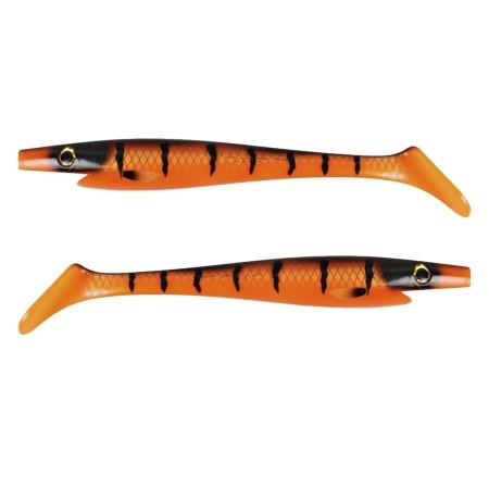 Силиконовая приманка Strike Pro Pig Shad Jr 200 мм 2 шт Tiger Pike   SP-172C#151 — характеристики,  особенности конструкции