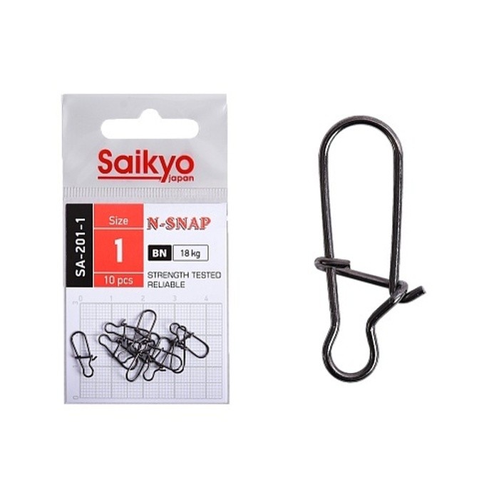 Застежка Saikyo SA-201 №1 10 шт BN   SA-201-1 — характеристики,  особенности конструкции