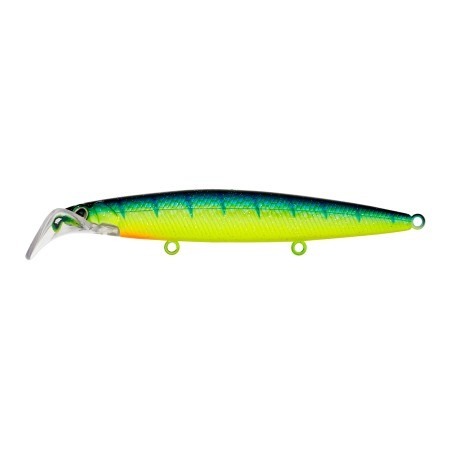 Воблер Strike Pro Scooter Minnow 110F C063FL Blue-yellow Tiger Sparkles 11,8 гр   EG-186F#C063FL — характеристики,  особенности конструкции