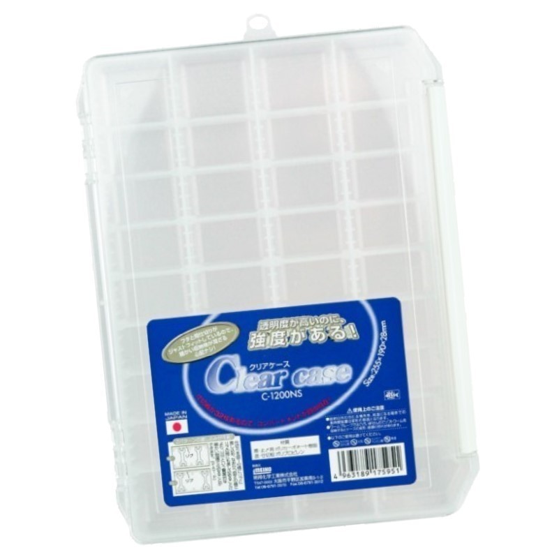 Коробка Meiho Clear Case  25,5х19х2,8 см    C-1200NS — характеристики,
	                                    особенности конструкции