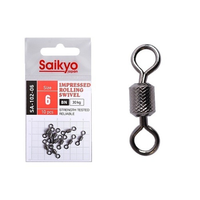 Вертлюг Saikyo SA-102 №6 10 шт BN   SA-102-06 — характеристики,  особенности конструкции