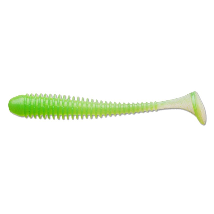 Силиконовая приманка Keitech Swing Impact 2.5 63 мм 10 шт EA#11 Lime Chartreuse Glow — характеристики,  особенности конструкции