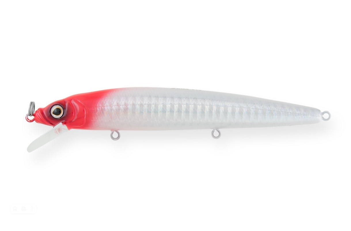 Воблер Strike Pro Alpha Minnow 115 022PPP-713 Redhead Silver 12,5 гр   EG-033F#022PPP-713 — характеристики,
	                                    особенности конструкции