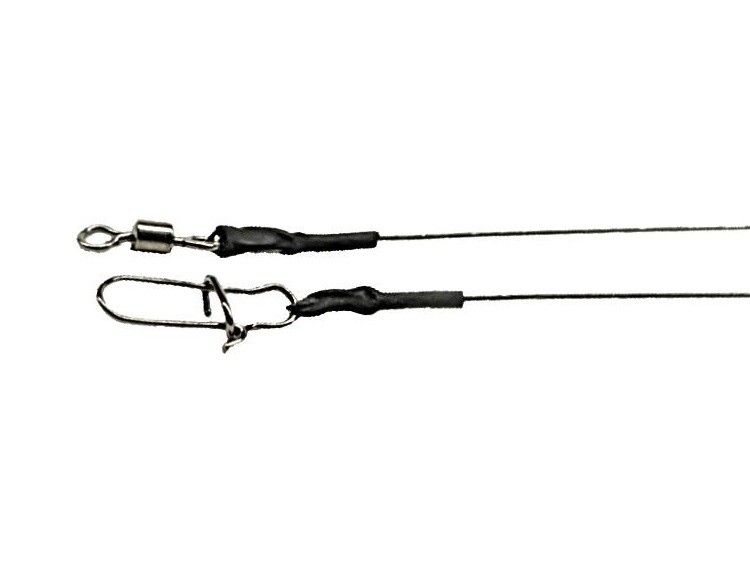Поводок Lucky John Afw Titanium 25 см 13 кг   2 шт   LJP7213-025 — крупный план
	                                    1