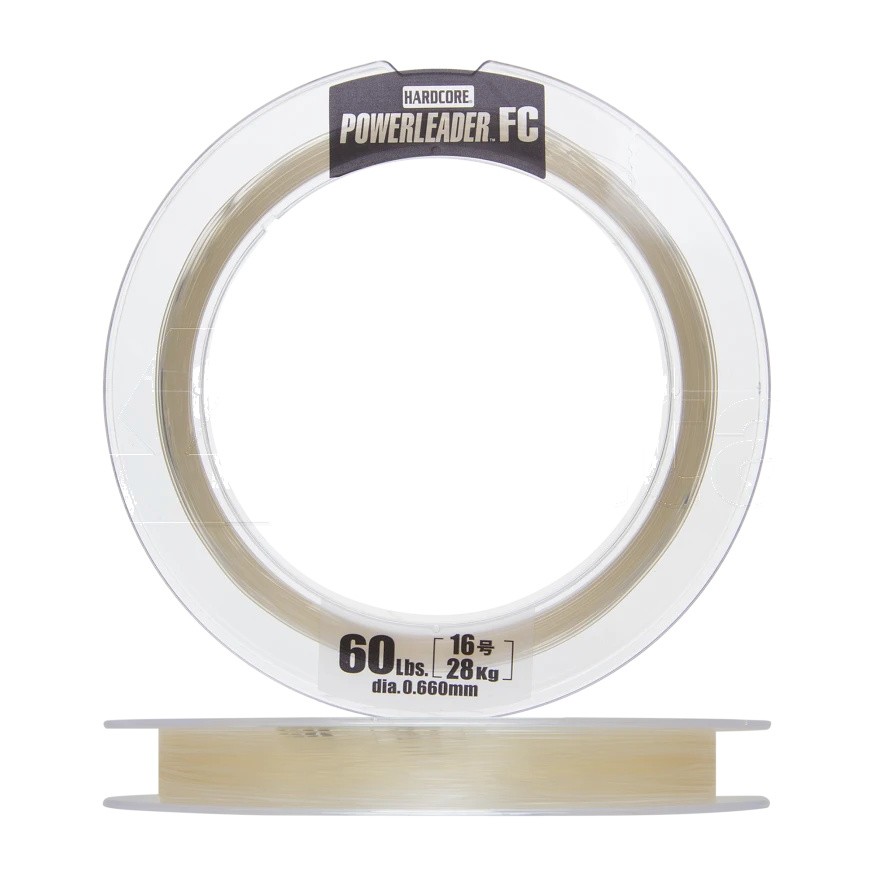 Флюорокарбон Duel Hardcore Powerleader FC Fluorocarbon 100% 50 м 0,66 мм    H3345 — характеристики,  особенности конструкции