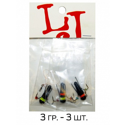 Мормышка Lucky John Балда Неон 3 гр MIX1 SET  853910-MIX1 — характеристики,  особенности конструкции