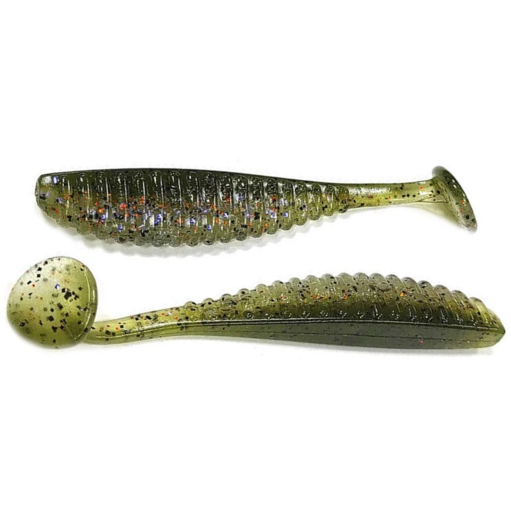 Силиконовая приманка Reins S Cape Shad 3.5 89 мм 6 шт L03-Barsch   SCS3.5-L03 — характеристики,  особенности конструкции