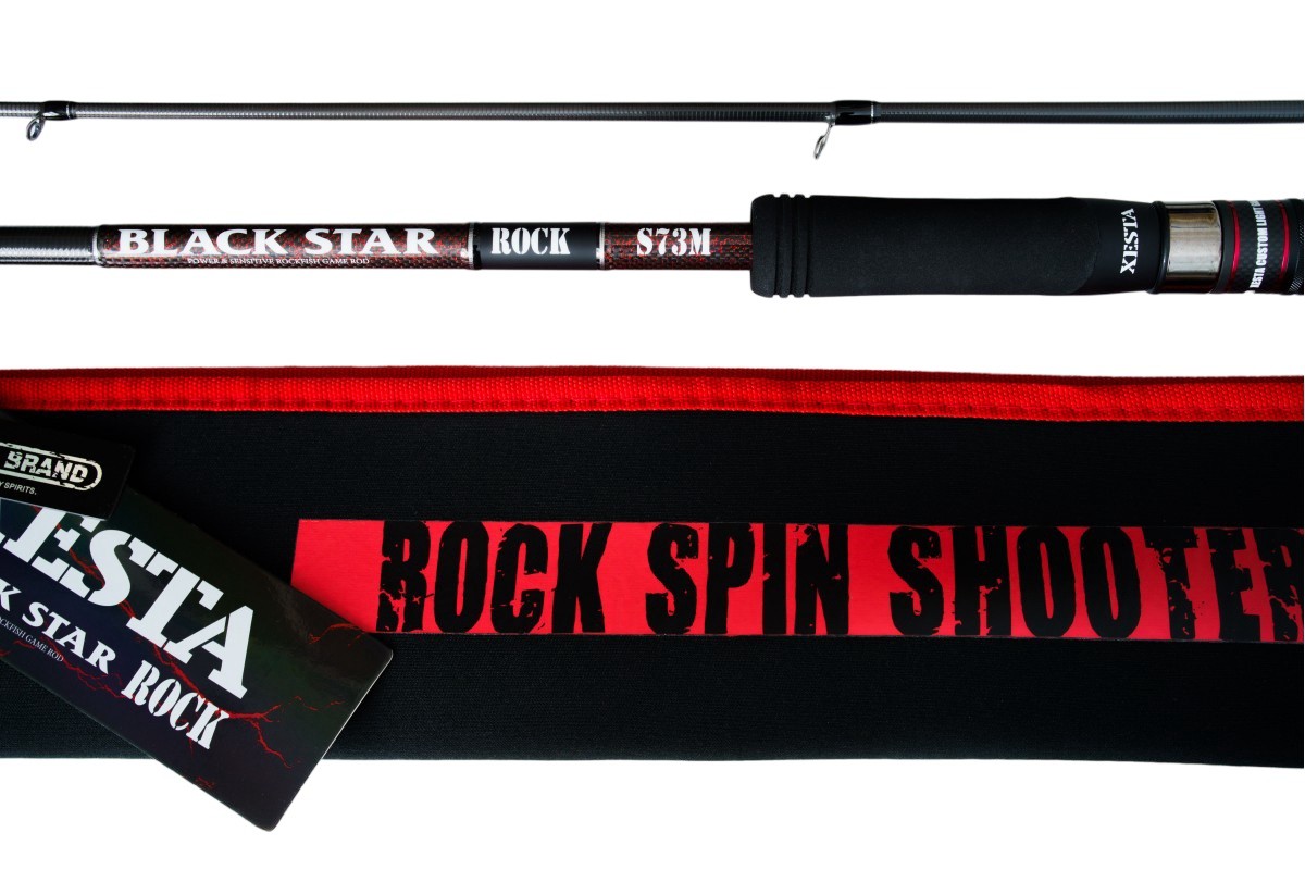 Спиннинг Xesta Black Star Rock S73M 222 см 7 - 28 гр  Spin Shooter  XBSR-S73M — характеристики,
	                                    особенности конструкции