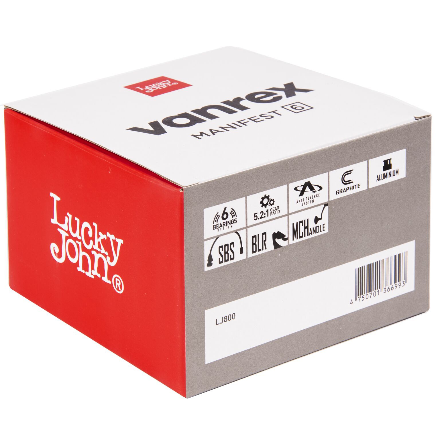 Катушка Lucky John Vanrex Manifest 6 4000FD    LJ800-40FD — крупный план
	                                    8