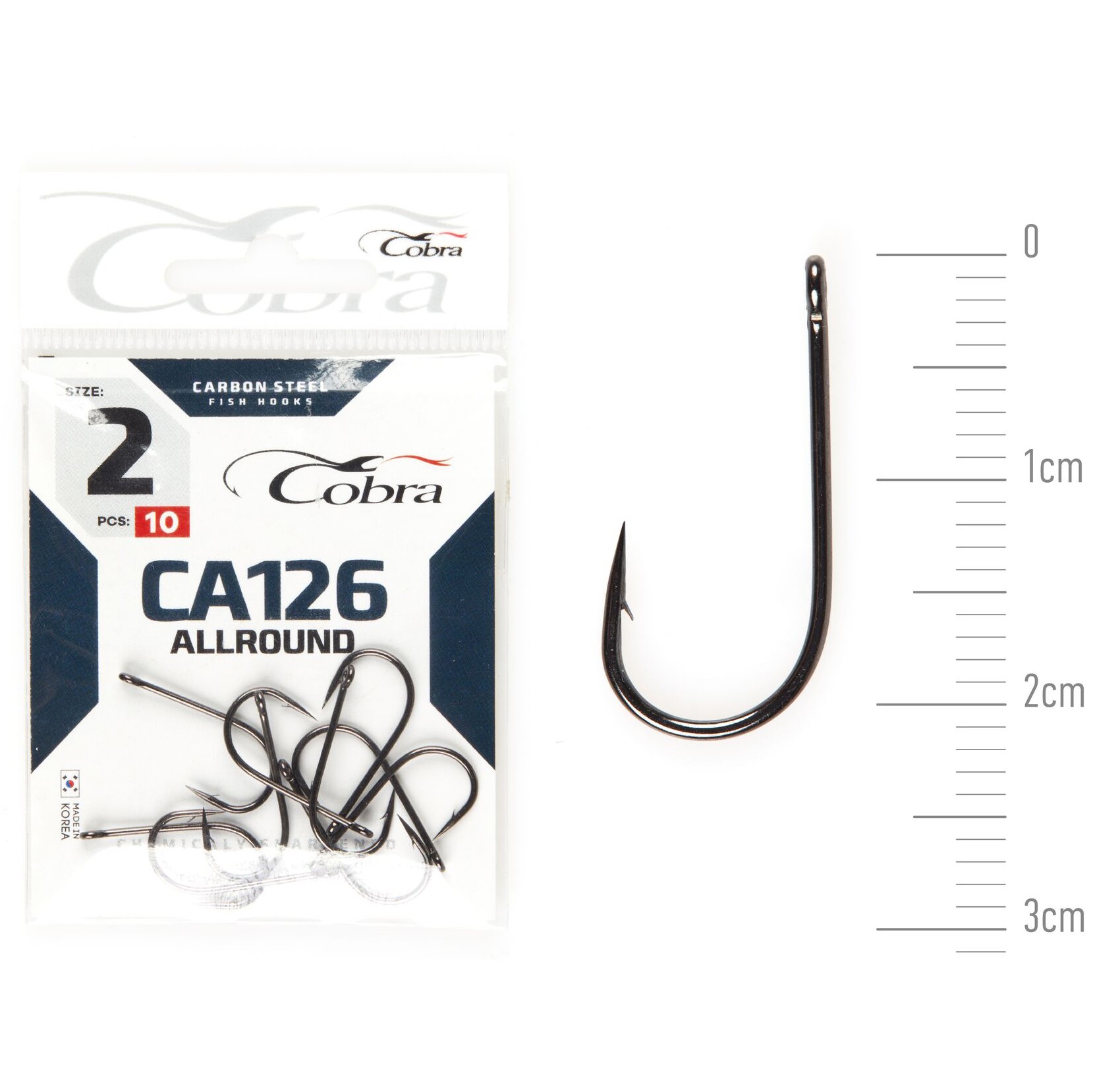 Крючок Одинарный Cobra Allround Viking CA126 №2 10 шт    CA126-002 — характеристики,
	                                    особенности конструкции