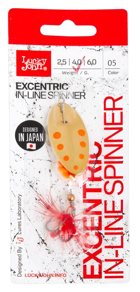 Вращающаяся Блесна Lucky John Excentric In-Line 4 гр 005   LJEX02-005 — крупный план
	                                    1