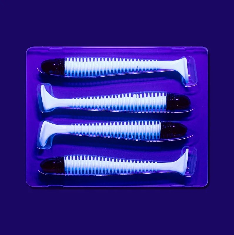 Силиконовая приманка CF Company Vibro Worm 5 125 мм 4 шт 59RH   80-120-59RH-6 — крупный план
	                                    1