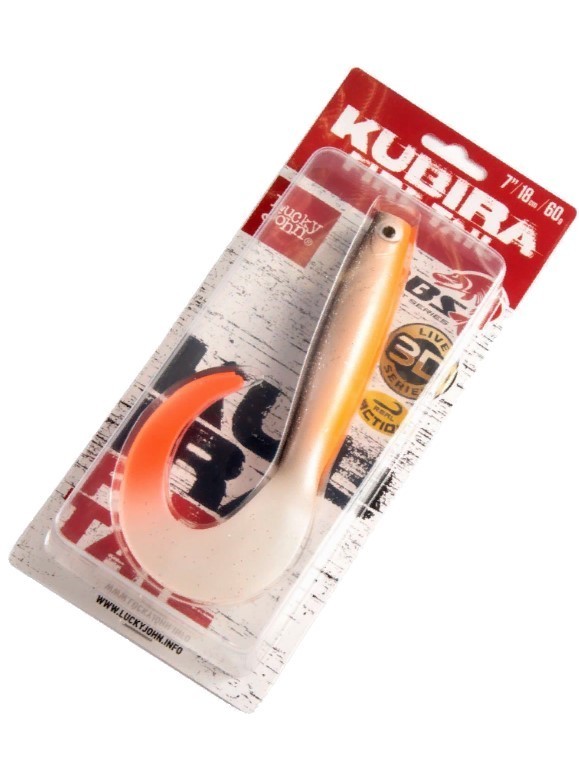 Силиконовая приманка Lucky John Kubira Fire Tail 7.0in 180 мм 1 шт PG18 3D BBS Series  140436-PG18 — крупный план
	                                    2