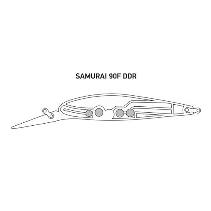 Воблер LureMax Samurai 90F-DDR 024 13 гр   LWSM90FDDR-024 — крупный план
	                                    1