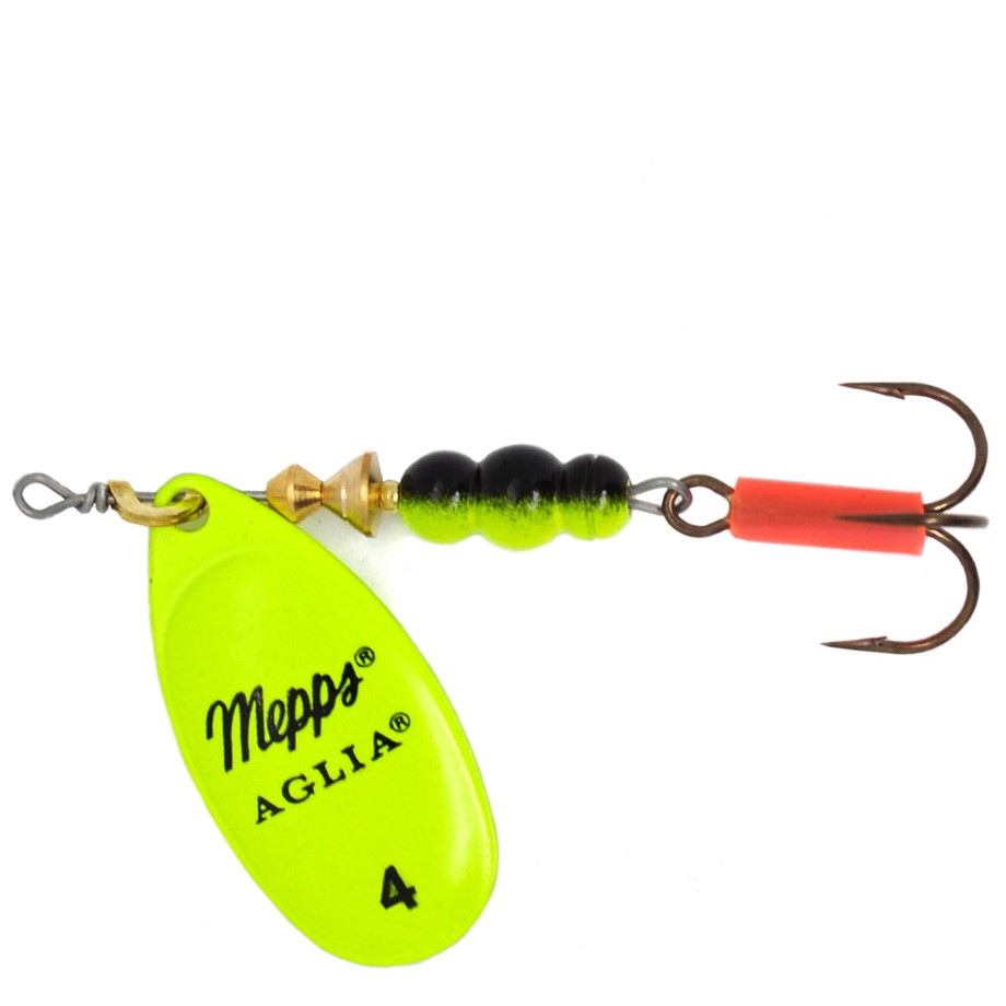 Вращающаяся Блесна Mepps Aglia Fluo №4 9 гр Chartreuse   af-4-ch — характеристики,
	                                    особенности конструкции