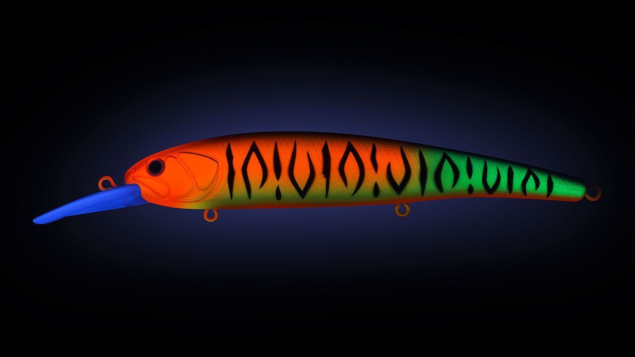 Воблер Strike Pro Hooligan Shallow 120SP A244S Parrot Mat Tiger 20,1 гр   EG-220SP#A244S — крупный план
	                                    1