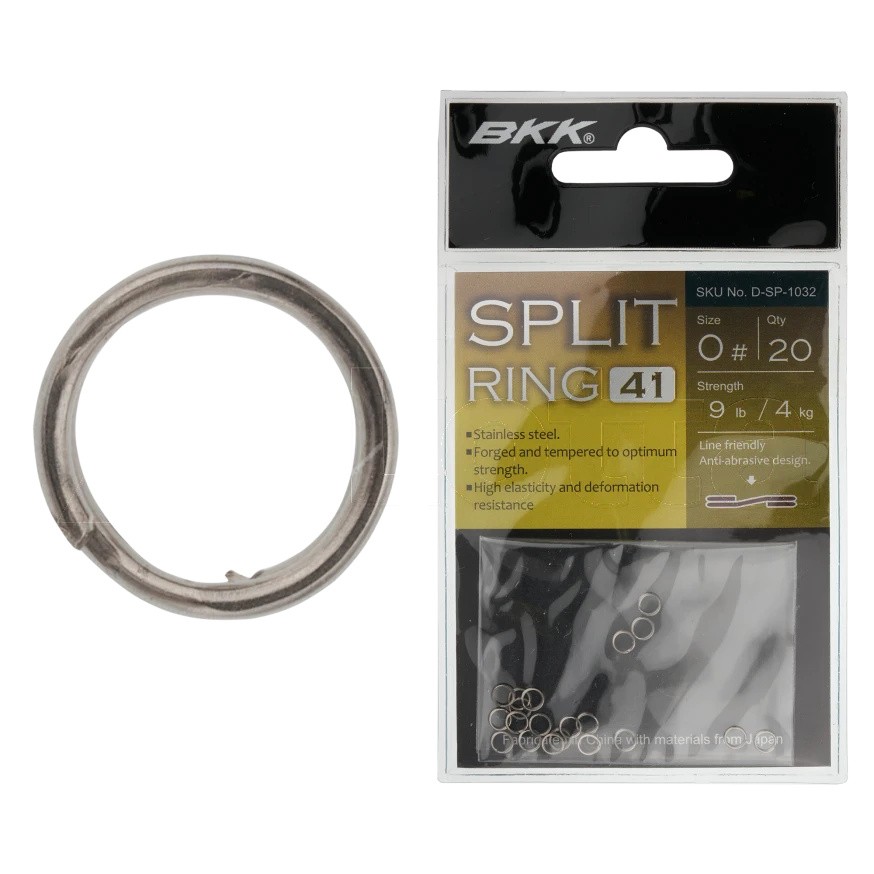 Кольцо Заводное BKK Split Ring-41  №0 4 кг 20 шт    D-SP-1032 — крупный план
	                                    1