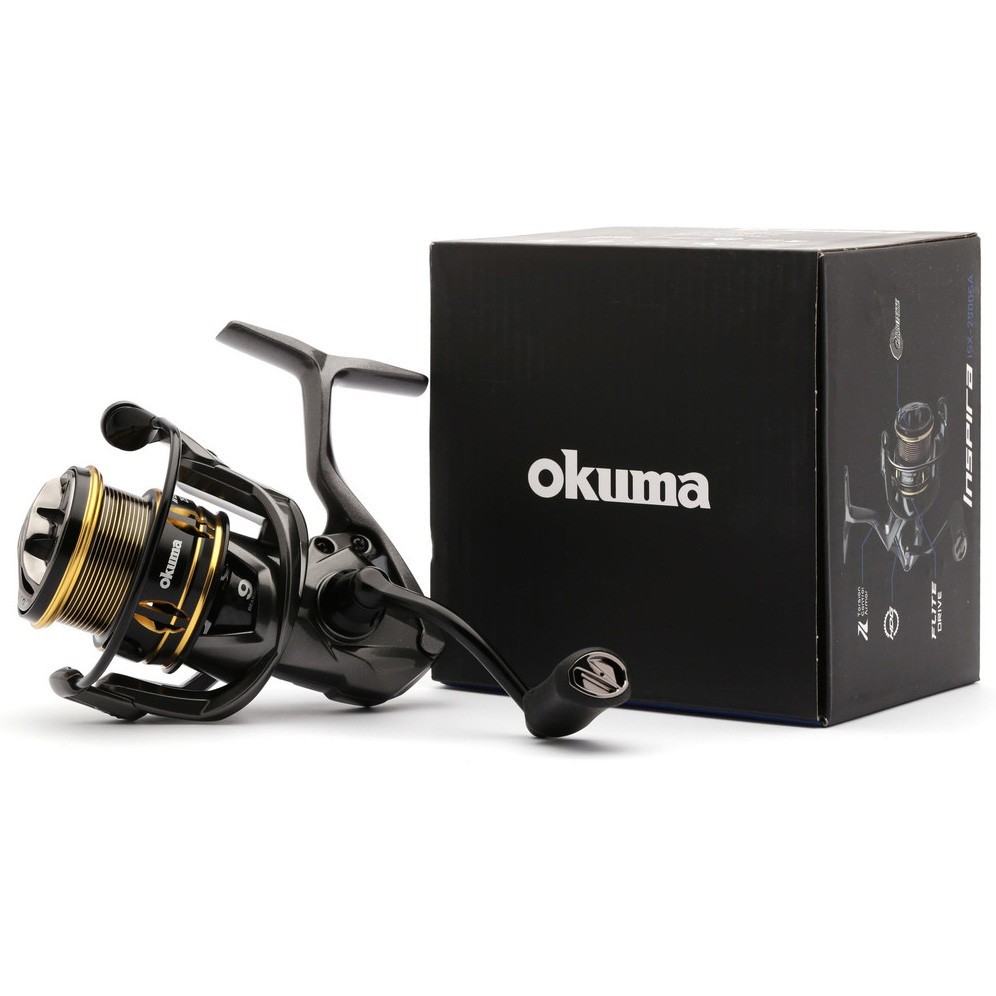 Катушка Okuma Inspira 2000SA  Shallow Spool 24  ISX-C2000SA — крупный план
	                                    1