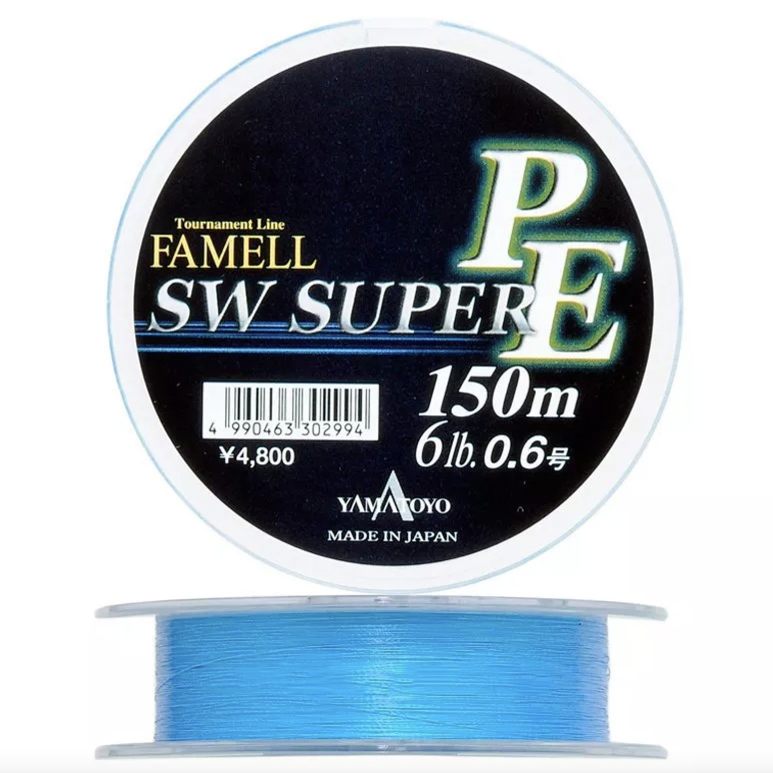 Плетеный шнур Yamatoyo SW Super PE 150 м  PE # 0,6 Blue 0,128 мм   YSWSPE-0.6 — характеристики,
	                                    особенности конструкции