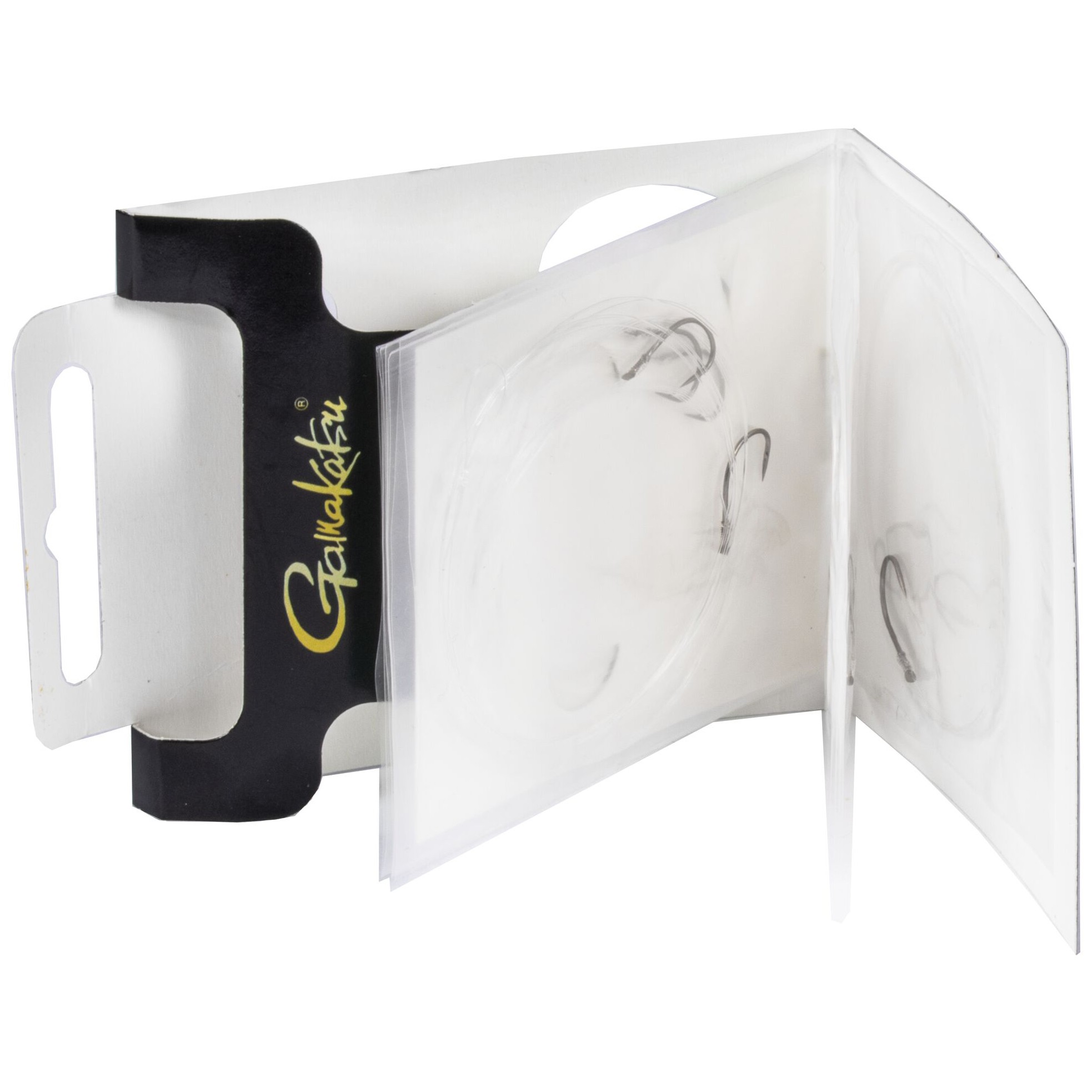 Поводок Gamakatsu Booklet Feeder STR 2030B 80 см  0,24 мм  10 шт №8  180023-008-024 — крупный план
	                                    1