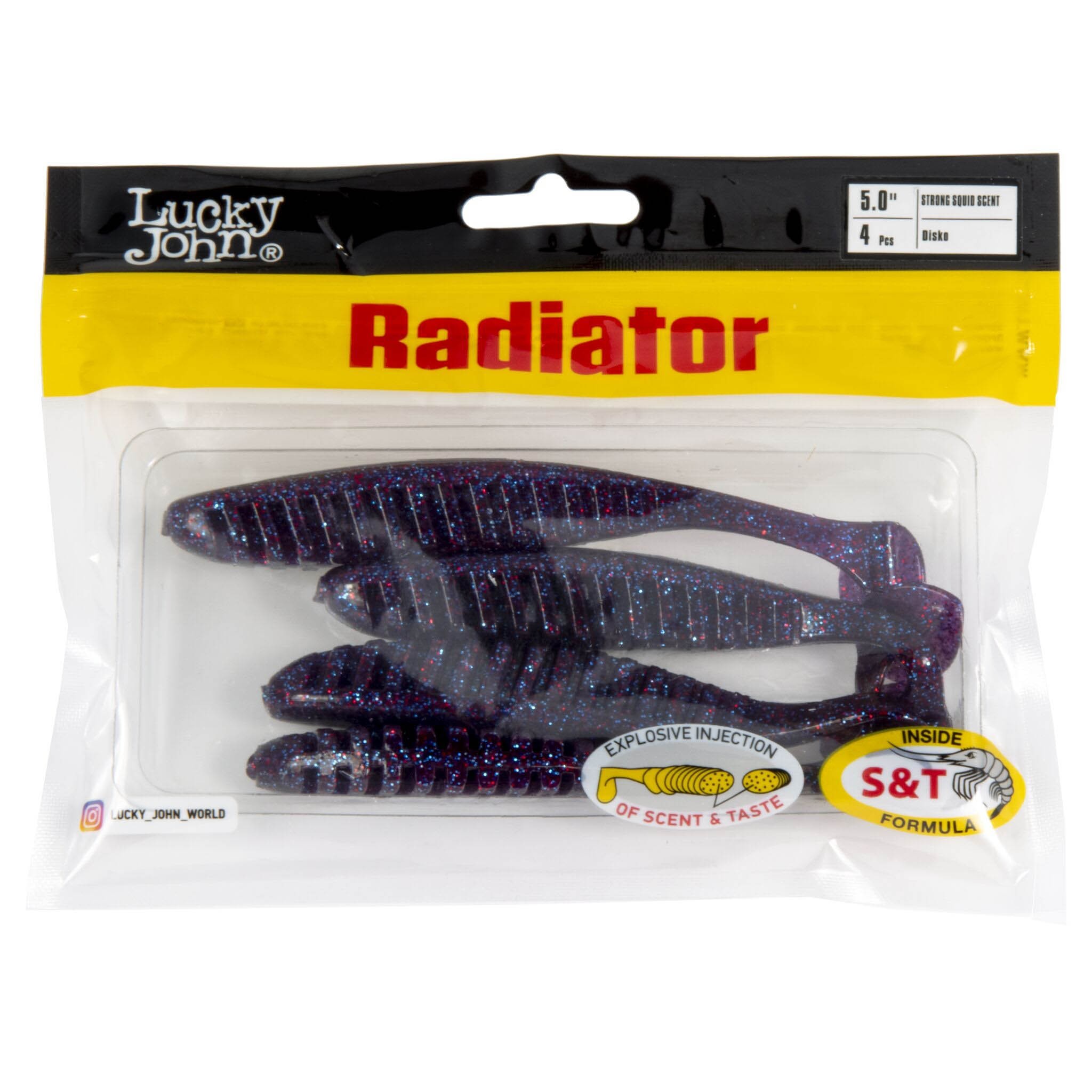 Силиконовая приманка Lucky John Radiator 5.0in 125 мм 4 шт S63 Pro Series  140211-S63 — крупный план
	                                    2