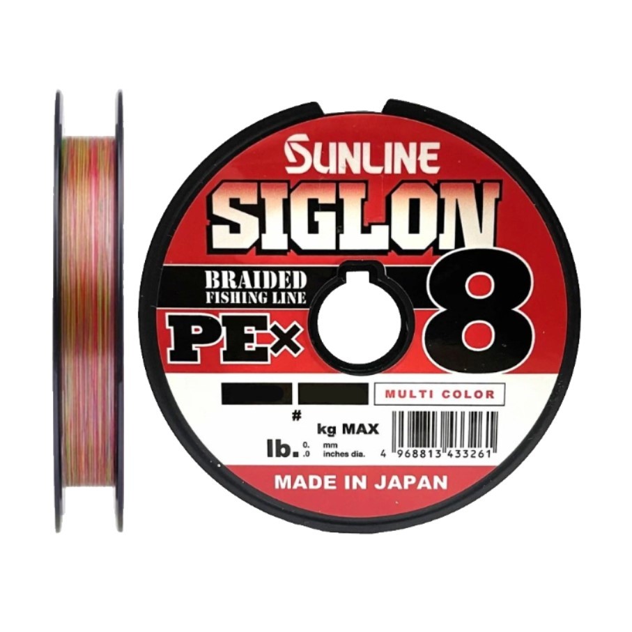 Плетеный шнур Sunline Siglon PE X8 100 м  PE # 6 Multi color 0,418 мм Connected 5C — характеристики,  особенности конструкции