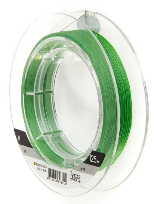 Плетеный шнур Lucky John Vanrex х8 Braid 125 м  PE # 0,8 Fluo Green 0,14 мм   LJ4118-014 — характеристики,
	                                    особенности конструкции