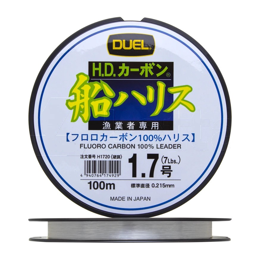Флюорокарбон Duel H.D. Carbon Fune Leader Fluorocarbon 100% 100 м 0,215 мм    H1720 — характеристики,  особенности конструкции