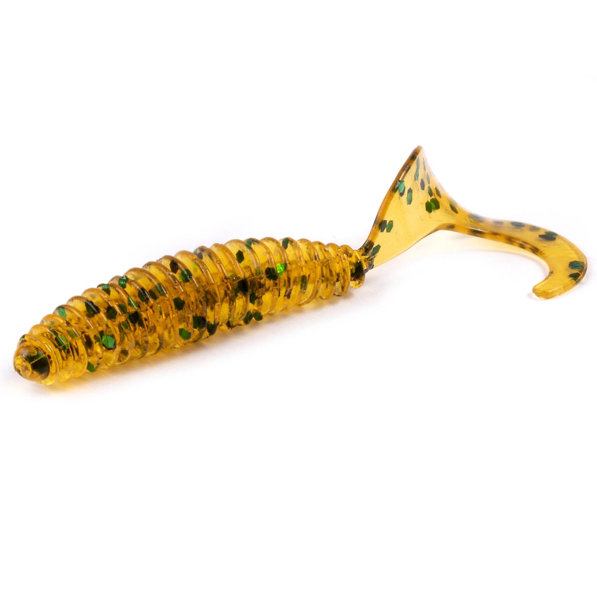 Силиконовая приманка Lucky John Ultraworm Curly 2.0in 50 мм 9 шт PA19 Pro Series  140198-PA19 — крупный план
	                                    1