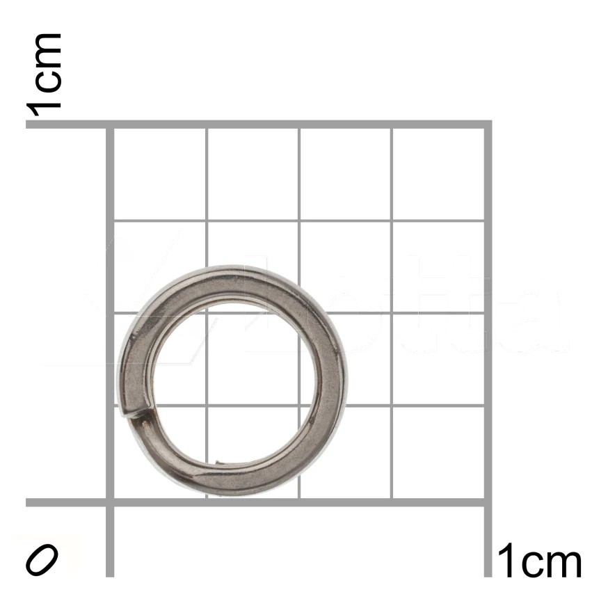 Кольцо Заводное BKK Split Ring-51  №3 22,6 кг 18 шт    D-SP-1012 — крупный план
	                                    2