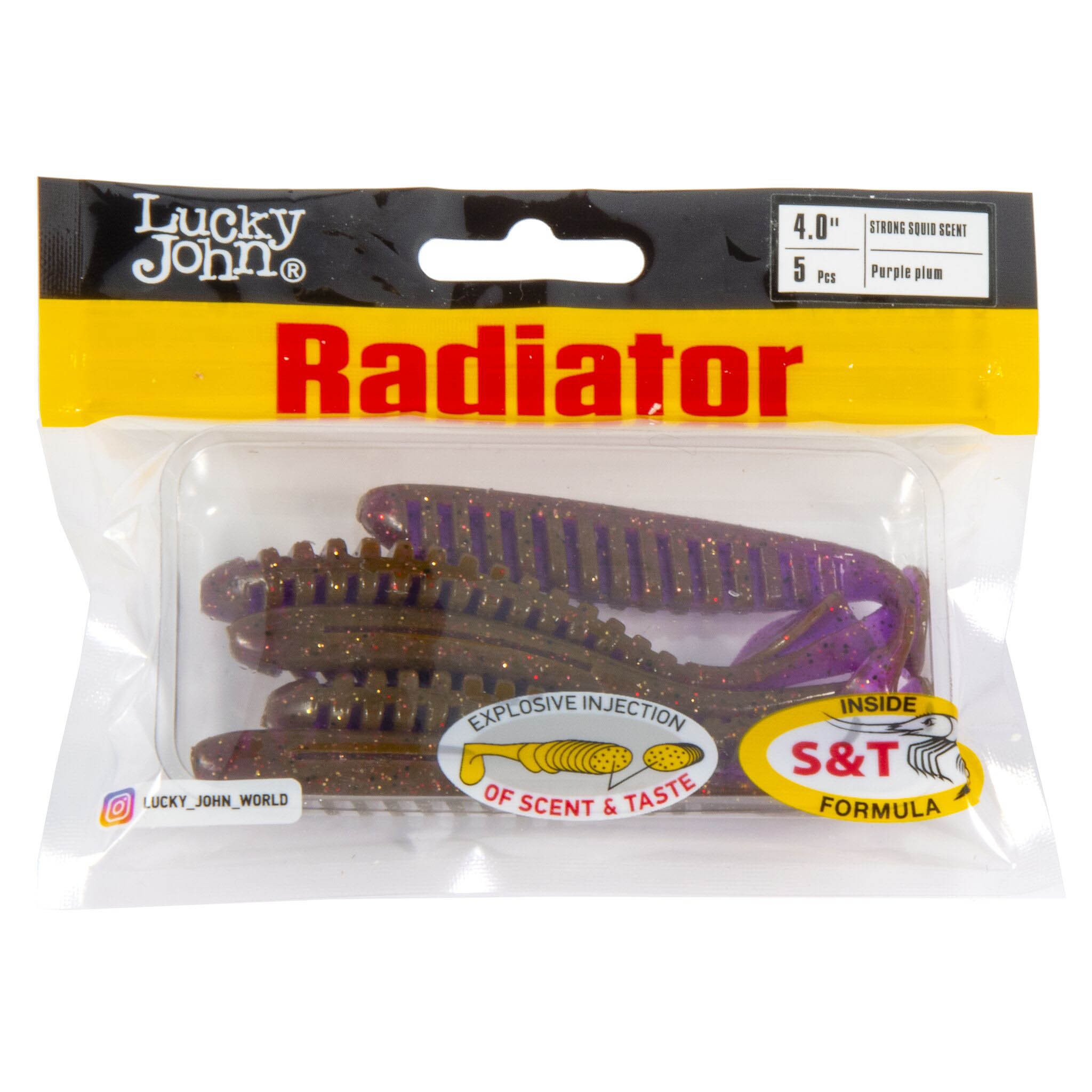 Силиконовая приманка Lucky John Radiator 4.0in 100 мм 5 шт S13 Pro Series  140210-S13 — крупный план
	                                    2