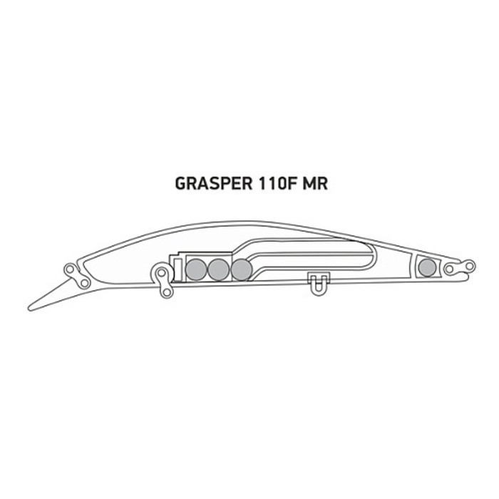 Воблер LureMax Grasper 110F-MR 052 18,5 гр   LWGR110FMR-052 — крупный план
	                                    1