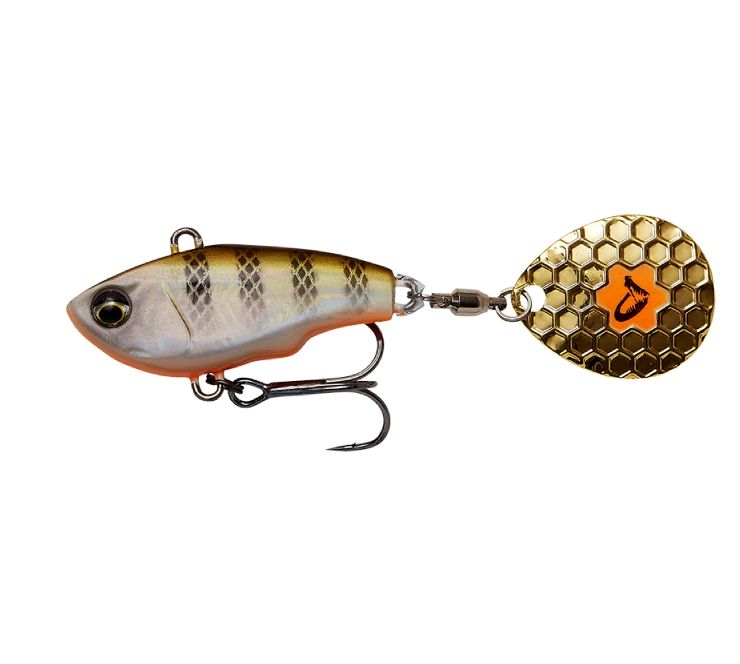 Тейл-спиннер Savage Gear Fat Tail Spin 16 гр 65 мм Perch — характеристики,
	                                    особенности конструкции