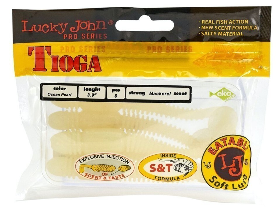 Силиконовая приманка Lucky John Tioga 3.9in 100 мм 5 шт 033 Pro Series  140104-033 — крупный план
	                                    2