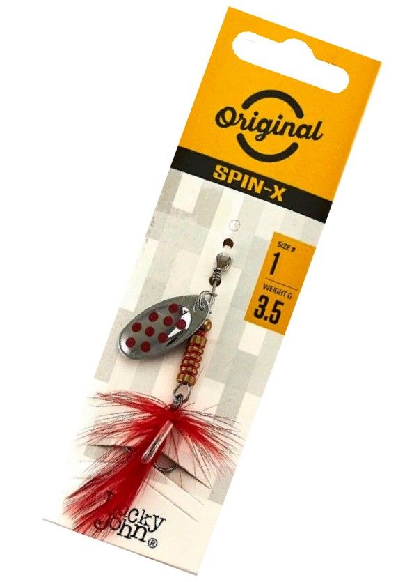 Вращающаяся Блесна Lucky John Spin-X Round №1 3,5 гр SR   LJSR01-SR — крупный план
	                                    1