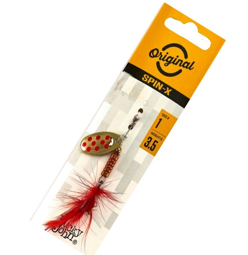 Вращающаяся Блесна Lucky John Spin-X Round №1 3,5 гр GR   LJSR01-GR — крупный план
	                                    2