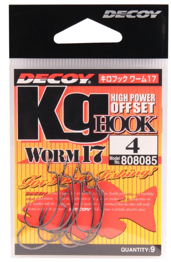 Крючок Офсетный Decoy Kg Hook Worm 17 №4/0 6 шт — крупный план
	                                    1
