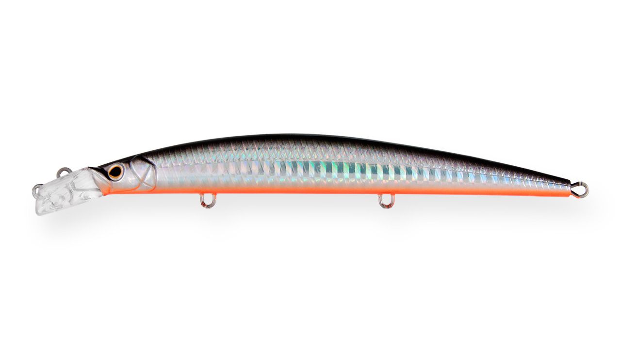 Воблер Strike Pro Top Water Minnow 130 A70-713 Black Silver OB 15 гр   JL-158F#A70-713 — характеристики,
	                                    особенности конструкции