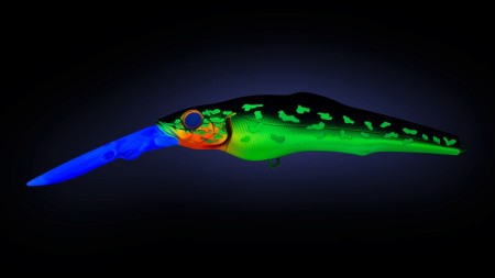 Воблер Strike Pro Challenger X Deep Diver 110L C202F Hot Pike 23,5 гр   EG-076DXL-F#C202F — крупный план
	                                    1